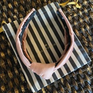 Lele Sadoughi Blush Pink Silk Headband